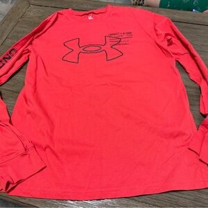 Under Armour Red Kids Long Sleeve Shirt